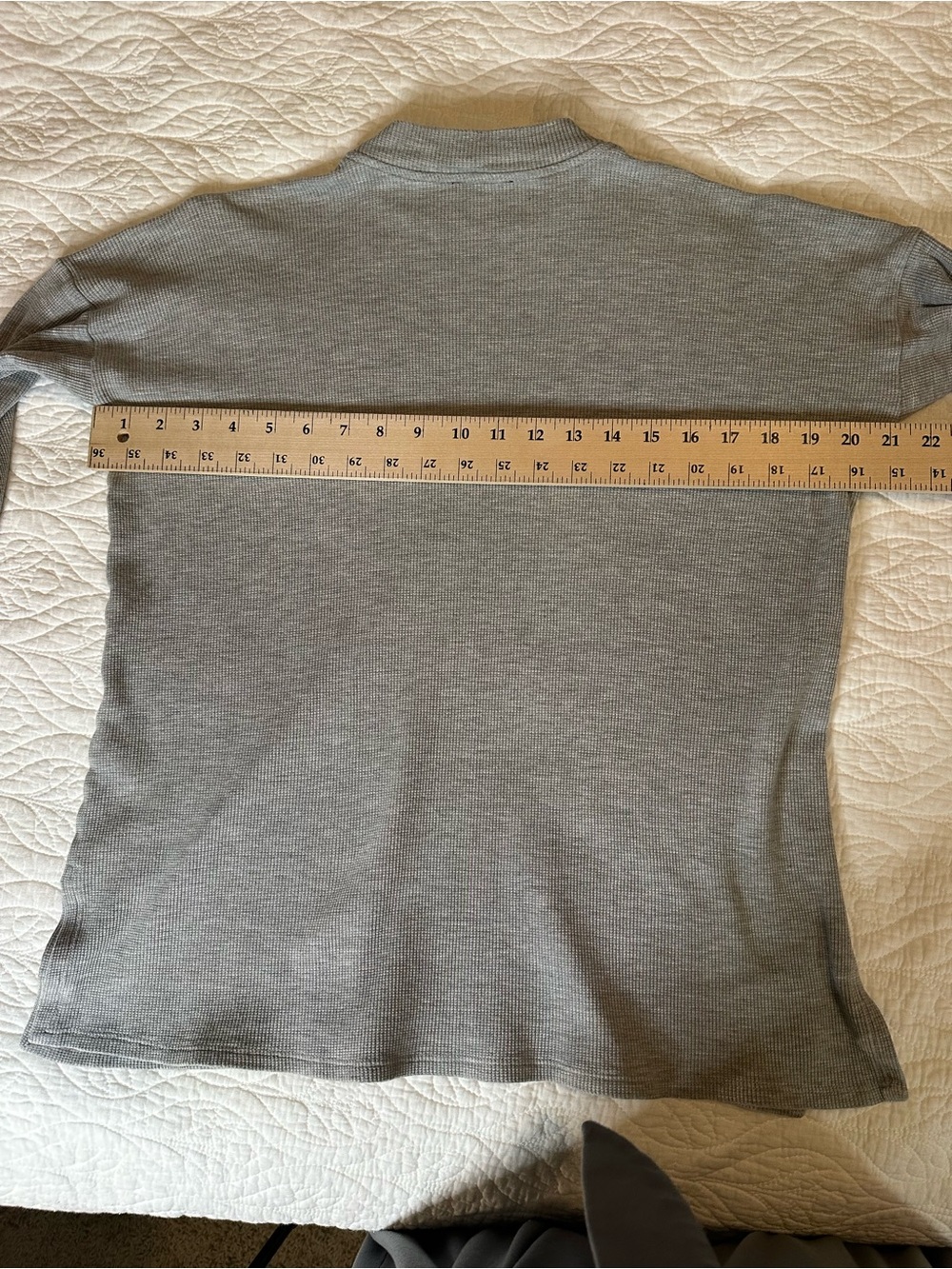 Eileen Fisher Waffle Knit Mock Neck Thermal Top, size S/P - Picture 8 of 9